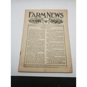 1908 Farm News Magazine Chicago House Wrecking Co Vintage Advertising Ephemera